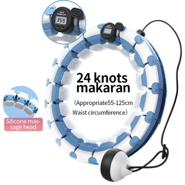 HULA HOP ODCHUDZAJĄCE Z OBCIĄŻNIKIEM Z WYPUSTKAMI Z LICZNIKIEM