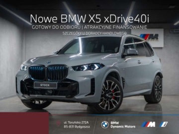 BMW X5 G05 SUV Facelifting 3.0 40i 381KM 2025 BMW X5 xDrive40i 381 KM mHEV - Kamera 360 - Hak Holowniczy - Pakiet M Pro