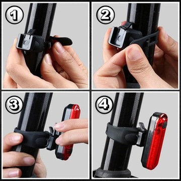 МОЩНЫЙ ВЕЛОСИПЕДНЫЙ ФОНАРЬ ПЕРЕДНЯЯ ЗАДНЯЯ СВЕТОДИОДНАЯ ВОДОЗАЩИТНАЯ АККУМУЛЯТОРНАЯ БАТАРЕЯ USB