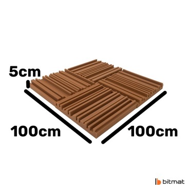 Bitmat EQUALIZER wygłuszający DECOR panel na ścianę do pokoju gameingowego