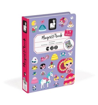 Układanka magnetyczna Magnetibook Księżniczki, dla dzieci, 3 lata+, Janod