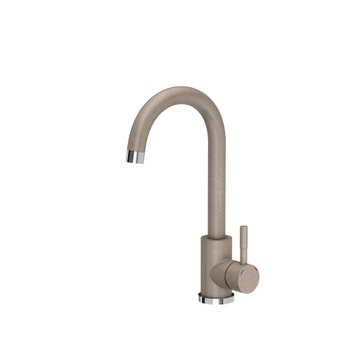 myQ Bateria kuchenna GANGES stal szlachetna stojąca obrotowa beżowa 32 cm