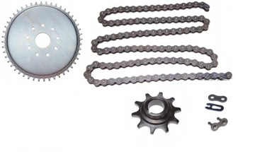 SILNIK ROWER 80 50 ZĘBATKA ŁAŃCUCH ZESTAW NAPĘDOWY