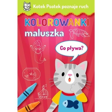 Kolorowanka maluszka Kotek Psotek Co pływa? Trefl 66133