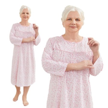 RÓŻOWA KOSZULA NOCNA DLA BABCI DLA MAMY MARTEL L