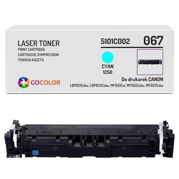 NOWY Toner CRG067C bez CHIPA do CANON i-SENSYS LBP-631Cw LBP-633Cdw MF651Cw