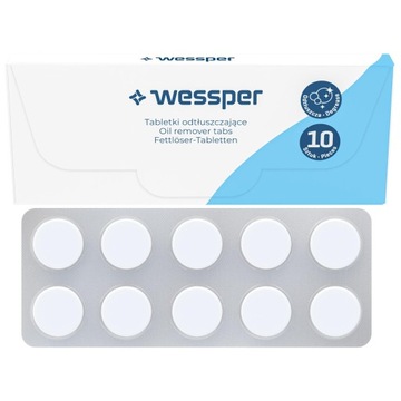 Tabletki do czyszczenia ekspresu i odtłuszczania - 10 x 2g - Wessper
