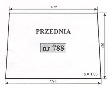 szyba przednia T25 A2 Naglak - Koźmin