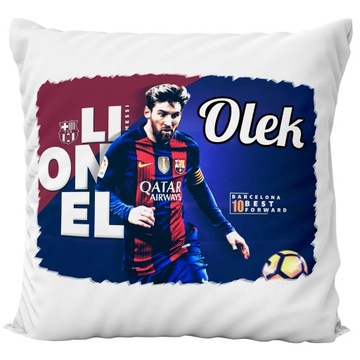 PODUSZKA LEO MESSI LIONEL BARCELONA ARGENTYNA DLA FANA KIBICA + IMIĘ WZORY