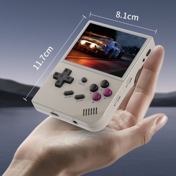 Портативная мобильная игровая консоль в стиле ретро Anbernic RG35XX 2024 64 ГБ IPS серая