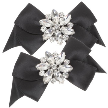 Украшение пряжки для обуви хрустальным бантом