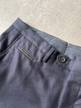 Wełniane spodnie HUGO BOSS schurwolle 46 S / 1621n