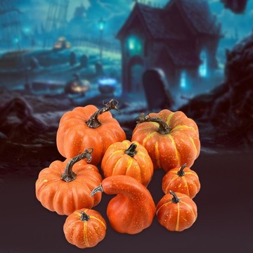 8 шт. Имитация искусственной тыквы для фермерской вечеринки.