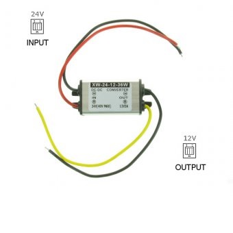 Przetwornica reduktor napięcia z 24 V na 12 V 36 W 3A