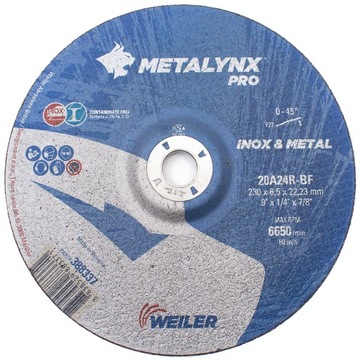 Tarcza do cięcia 230 x 6,5 WEILER PRO METALYNX