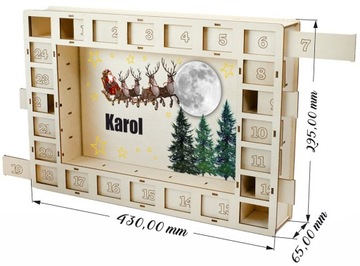 АДВЕНТ-КАЛЕНДАРЬ ДЕРЕВЯННЫЙ ДОМ НА РОЖДЕСТВО