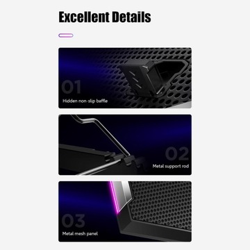 Охлаждающая подставка для ноутбука RGB Pad