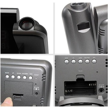 ПОГОДНАЯ СТАНЦИЯ С ПРОЕКТОРОМ, ТЕРМОМЕТРОМ, СВЕТОДИОДНЫМИ ЧАСАМИ