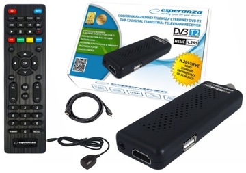 DEKODER TUNER TV NAZIEMNEJ HD DVB-T2 HEVC H.265 EV109R