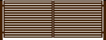 BRAMA WJAZDOWA DWUSKRZYD. WALL 60 5 M / 200 cm RAL