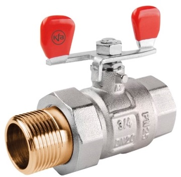 Zawór kulowy KFA 700-221-20 3/4'' GW-GZ śrubunek