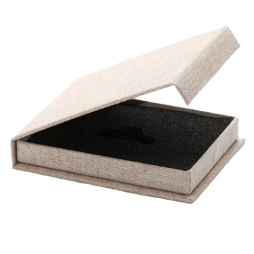 Pudełko na pendrive płótno uniwersalne 4 wkładki do wyboru