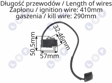 CEWKA ZAPŁONOWA DO KOSY STIHL FS 120 FS 200 FS 300 FS 350 moduł