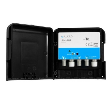 Alcad Wzmacniacz Masztowy AM-187 12V 32dB UHF+VHF