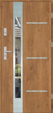 ПОЛЬСКИЕ НАРУЖНЫЕ ДВЕРИ LUKAR INOX 4ZD3 72MM 90CM UD 1.3 ЧИСТЫЙ ВОЗДУХ