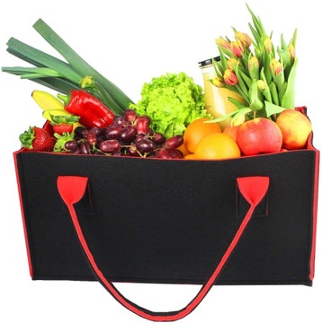 Сумка для покупок, деревянная корзина, органайзер из фетра, фетр.