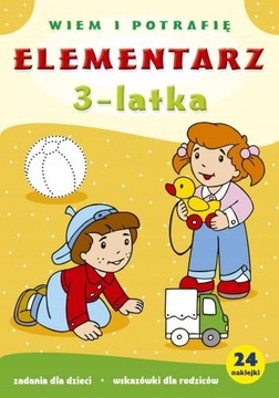 Elementarz 3-LATKA NAKLEJKI WIEM I POTRAFIĘ HIT