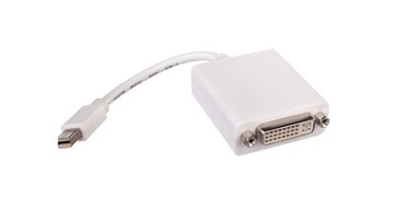 Kabel adapter miniDisplayPort 1.1a Typ miniDP/DVI-I(24+5), M/Ż biały 0,15
