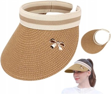 Czapka Słomiany Daszek przeciwsłoneczny z daszkiem