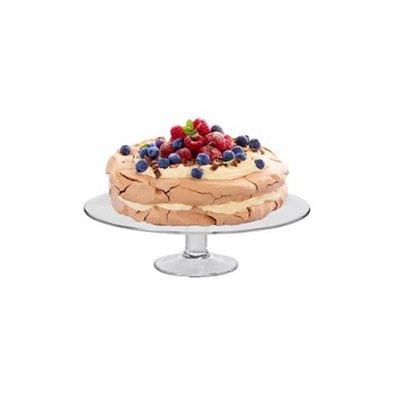 Piękna Elegancka PATERA na tort ciasta na nóżce KROSNO ServoLine 32cm DUŻA