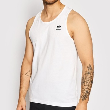 Adidas biała koszulka męska bezrękawnik tank top biały bokserka H35497 M