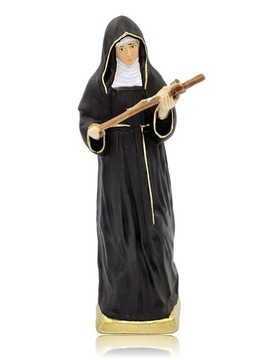 Figurka Św. Rita z krzyżem 15 cm ręcznie zdobiona