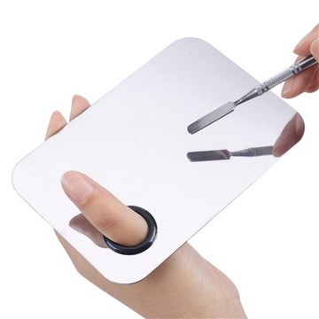 ПАЛИТРА для смешивания косметики, основы для хны, красок + удобная лопаточка.