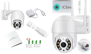 4K UHD 8MP WIFI ICSEE уличная поворотно-наклонная камера