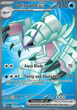 Oryginalna Karta Pokemon Paradox Rift - Golisopod ex PAR 221