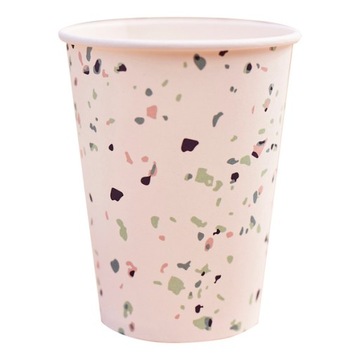 KUBECZKI PAPIEROWE TERRAZZO LASTRYKO 8 SZT 250 ML