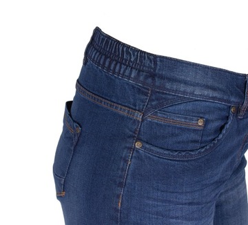 spodnie jeans damskie PLUS SIZE prosta nogawka 48