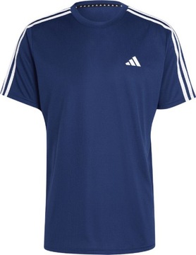 KOSZULKA MĘSKA ADIDAS TRAIN ESSENTIALS 3-STRIPES TRAINING TEE GRANATO r L