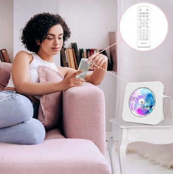 НАСТОЛЬНЫЙ CD-ПЛЕЕР С BLUETOOTH ВСТРОЕННЫЕ HIFI ДИНАМИКИ ДОМАШНЕЕ FM-РАДИО