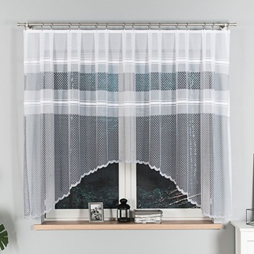 КОРОТКАЯ ЖАККАРДОВАЯ ШТОРА КРЕСТОВОГО РАЗРЕЗА ДЛЯ КУХНИ 300Х160 РАЗЛИЧНЫЕ УЗОРЫ