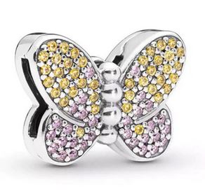 Charms REFLEXIONS kolorowy motyl z cyrkoniami