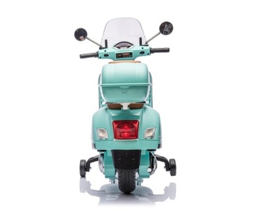 БИРЮЗОВЫЙ МОТОР VESPA GTS MILLY MALLY АККУМУЛЯТОРНЫЙ СКУТЕР МЯТНЫЙ МУЗЫКАЛЬНЫЙ СВЕТОДИОД