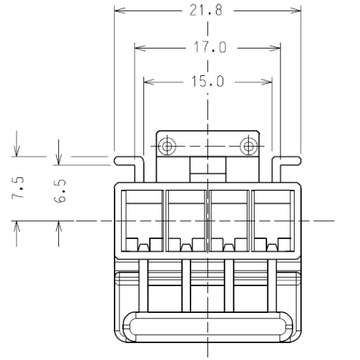РАЗЪЕМ КАБИКА РАЗЪЕМ ЗАДНЕГО ФОНАРЯ ALFA ROMEO 147