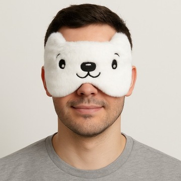 Маска для сна с повязкой на глазах, маска для релаксации сна, плюшевый мишка, плюшевый мишка, плюшевый мишка, плюшевый мишка