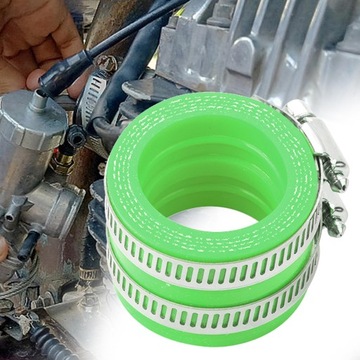 Силиконовый адаптер карбюратора мотоцикла, впускной коллектор карбюратора, зеленый