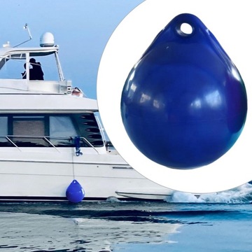 Якорный буй ПВХ круглый для лодок, синий,